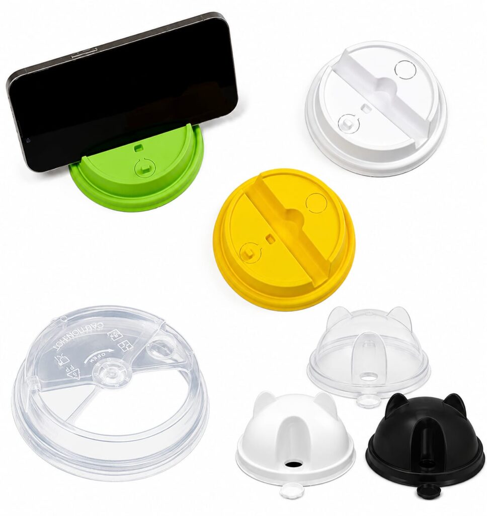Colorful PP & PET Plastic Lids for Disposable Cups and Food Containers