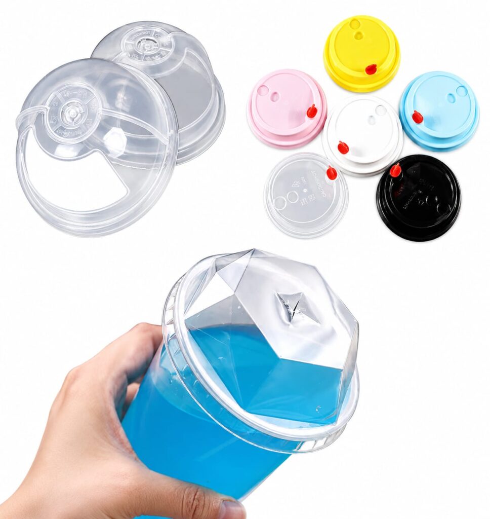 Colorful PP & PET Plastic Lids for Disposable Cups and Food Containers