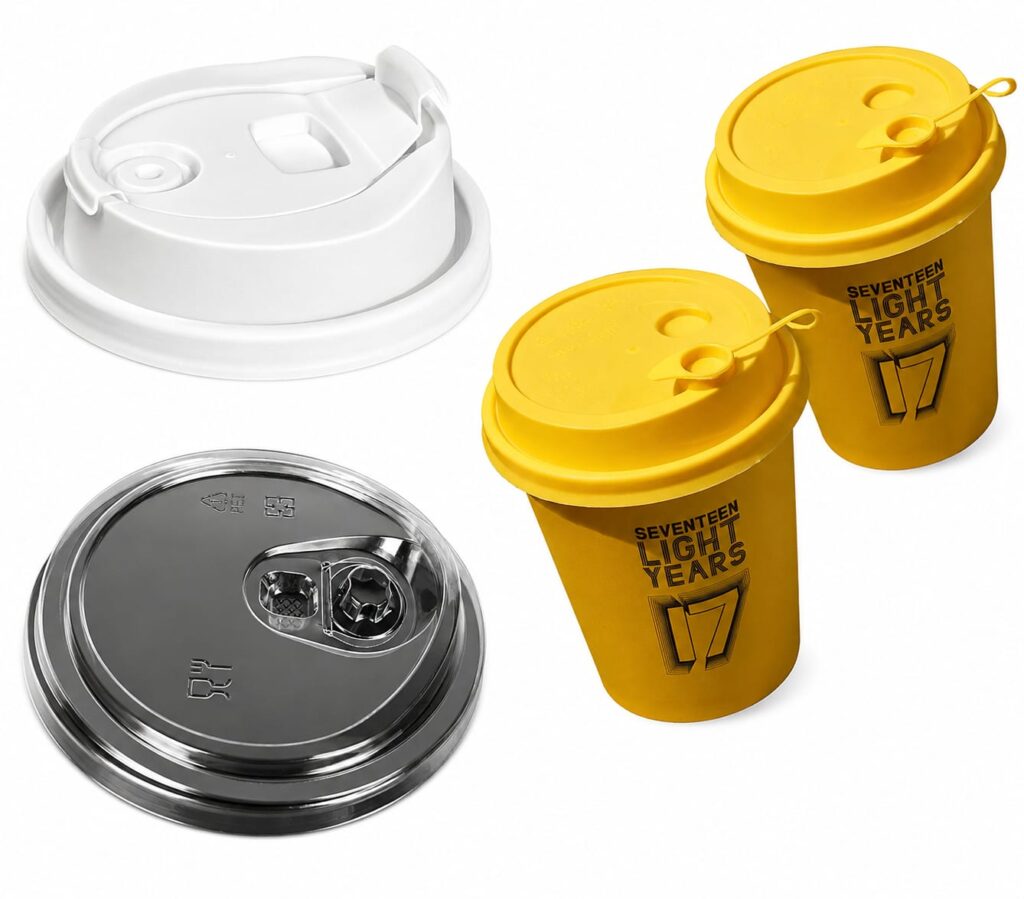 Colorful PP & PET Plastic Lids for Disposable Cups and Food Containers