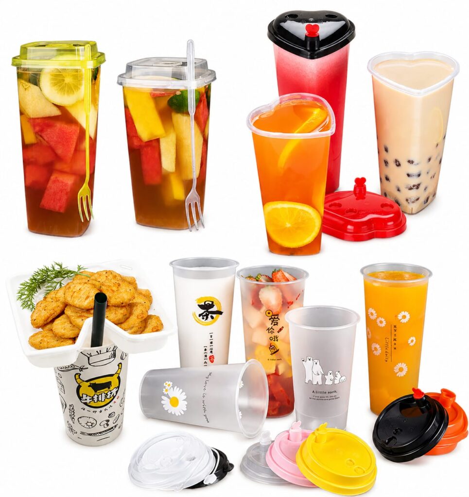 Clear Plastic Injection Cups for Restaurants, Cafes and Food Service