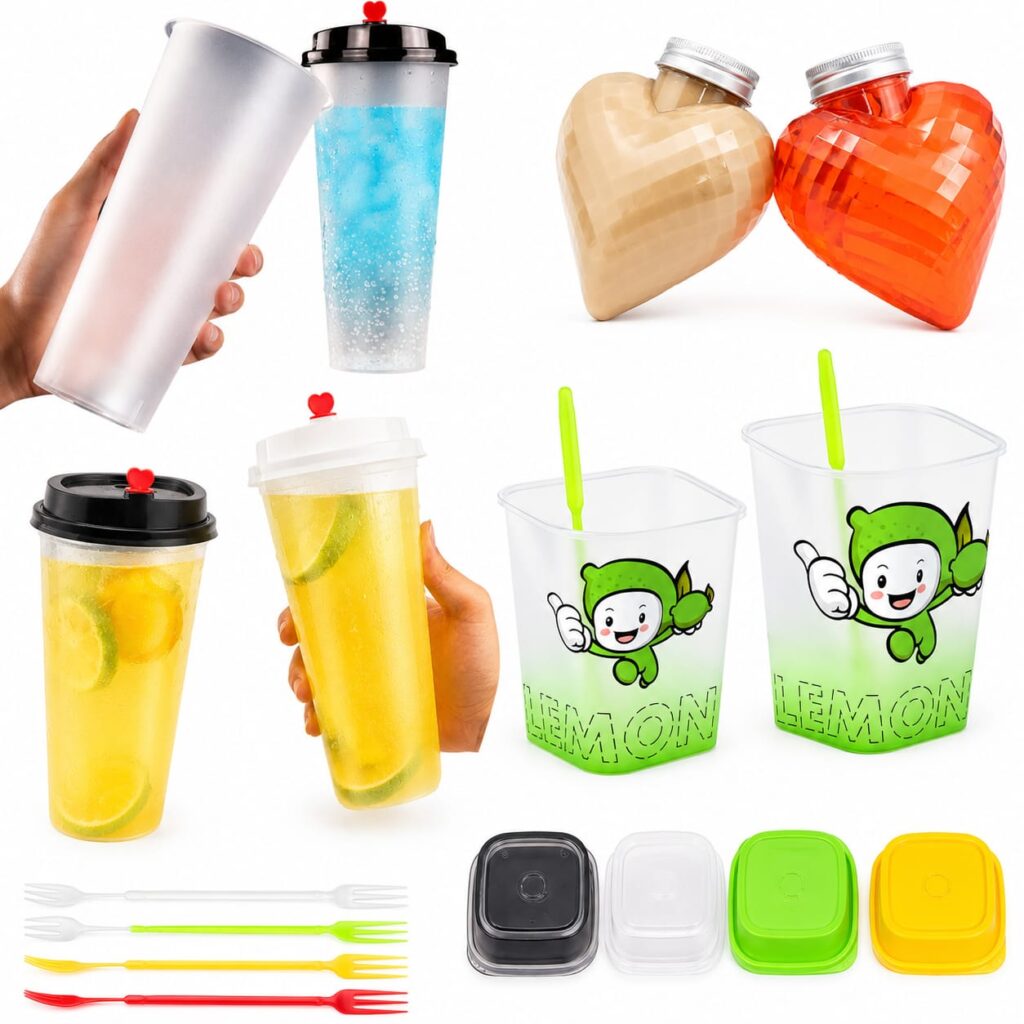 Clear Plastic Injection Cups for Restaurants, Cafes and Food Service