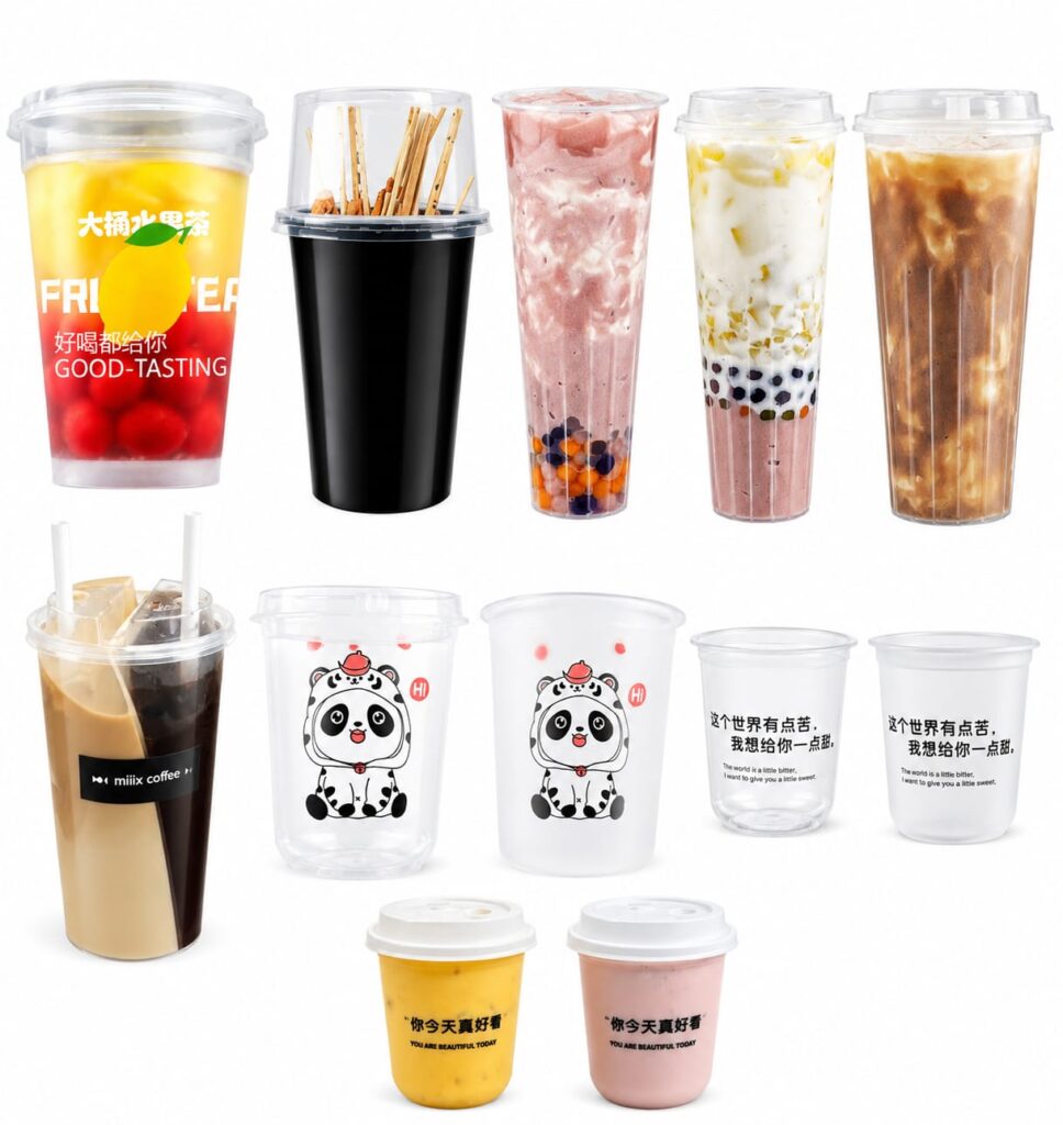 Clear Plastic Injection Cups for Restaurants, Cafes and Food Service