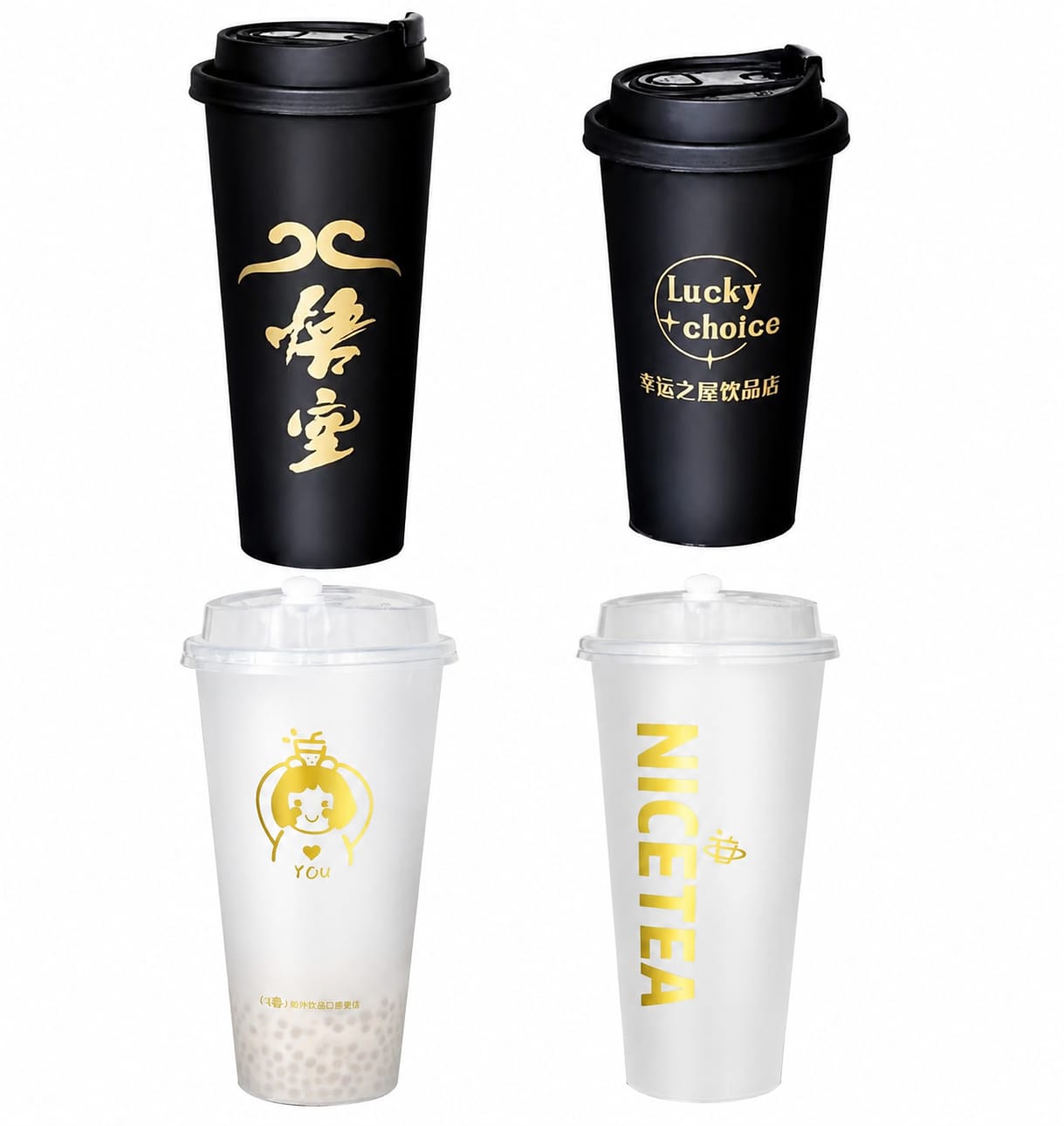 Clear Plastic Injection Cups for Restaurants, Cafes and Food Service