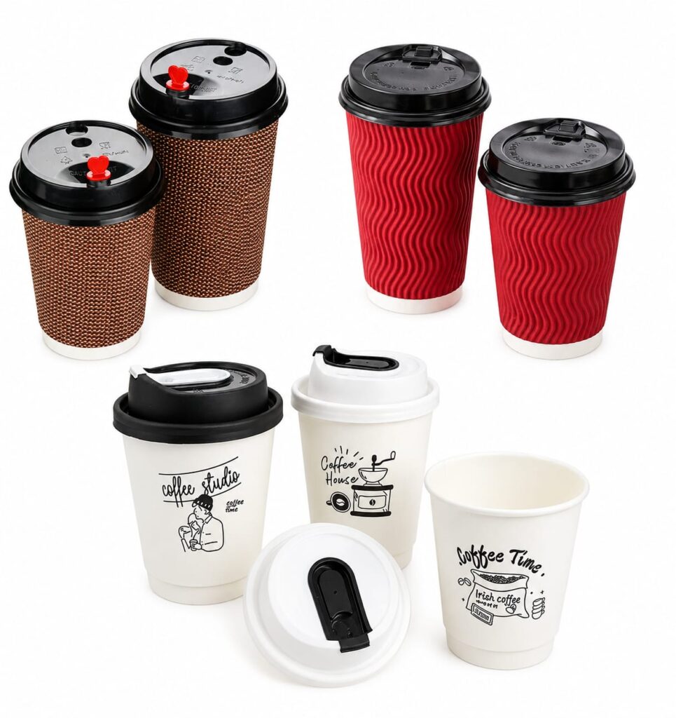 Kraft Paper Cups and Bowls for Restaurants Cafes Takeout and Food Service
