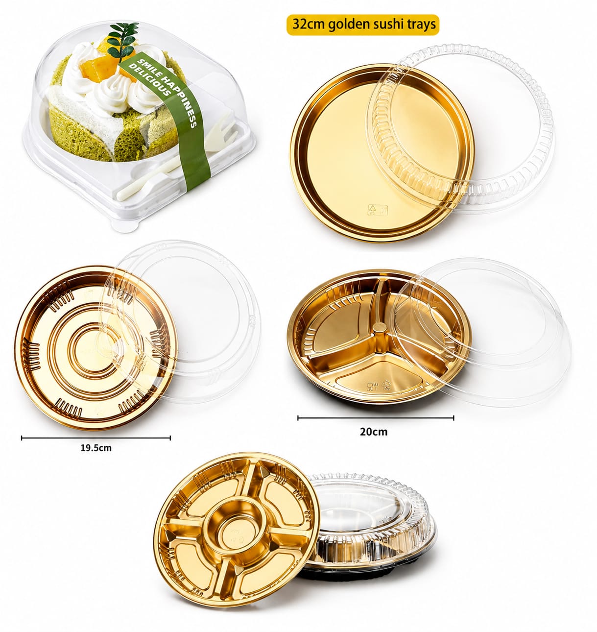Sushi Cake Trays for Custom Food Packaging and Takeout