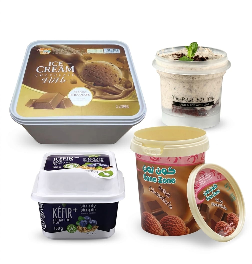 Clear Ice Cream and Dessert Cups for Parfaits, Sundaes and Takeout