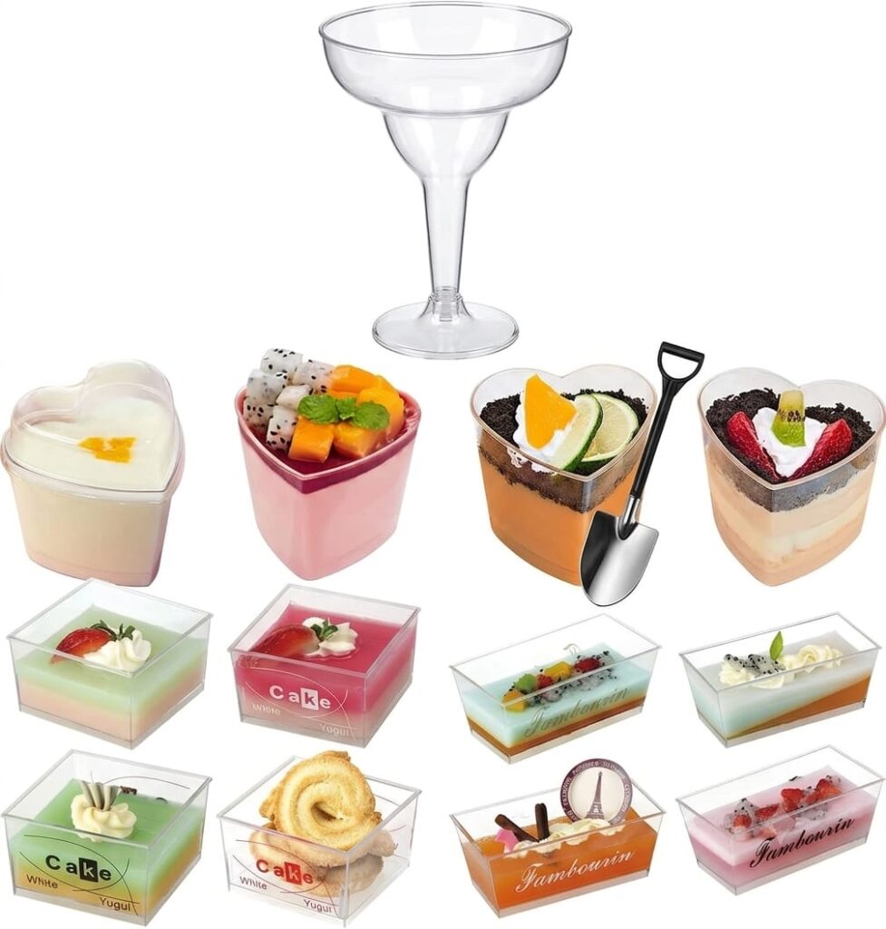 Clear Ice Cream and Dessert Cups for Parfaits, Sundaes and Takeout