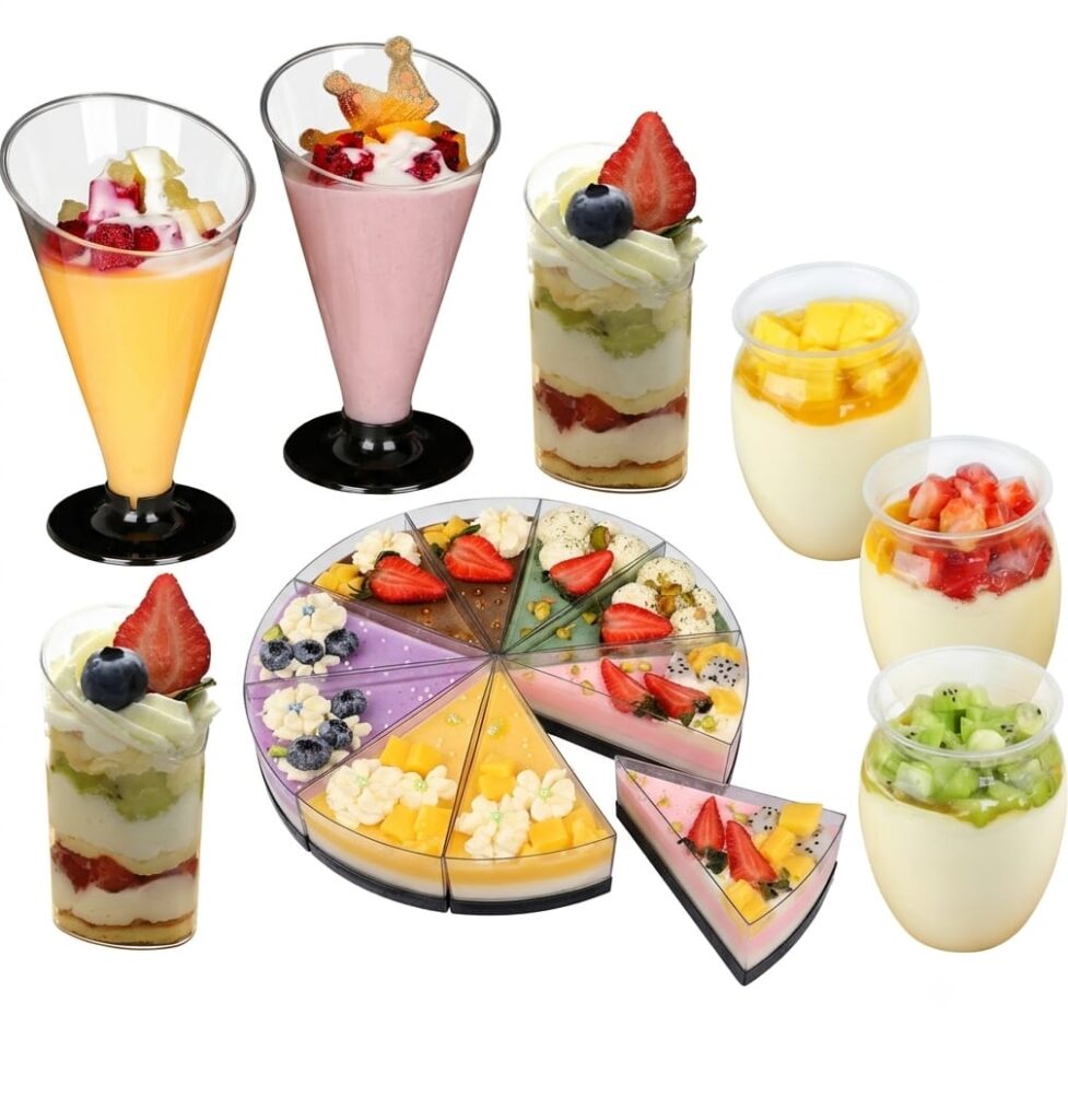 Clear Ice Cream and Dessert Cups for Parfaits, Sundaes and Takeout