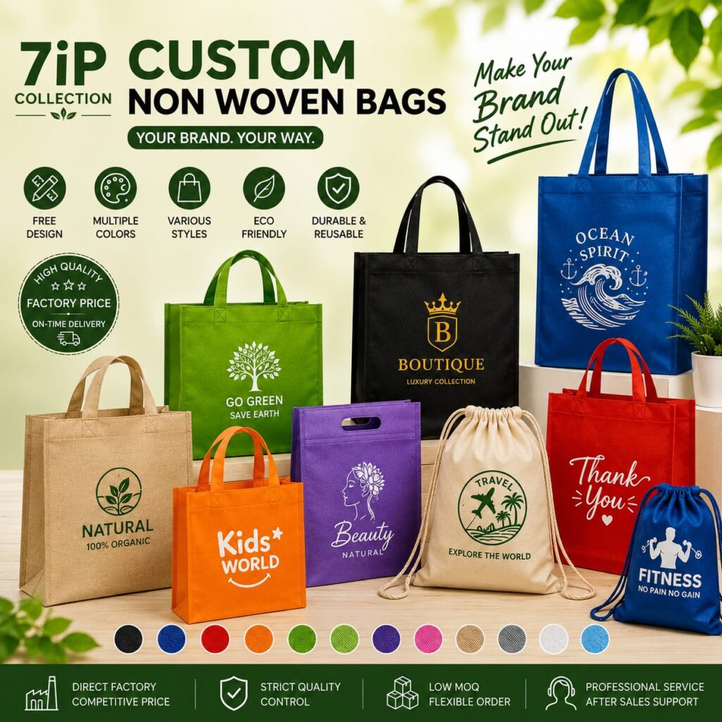 7IP Signature Collection Custom Jewelry Boxes, Cotton Bags, Tote Bags, Food Packaging & Leather Bags