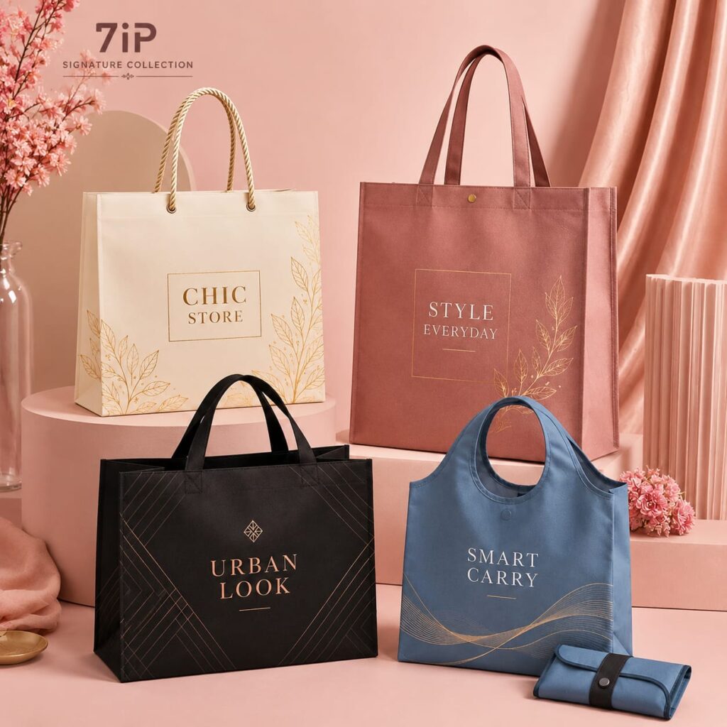 7IP Signature Collection Custom Jewelry Boxes, Cotton Bags, Tote Bags, Food Packaging & Leather Bags