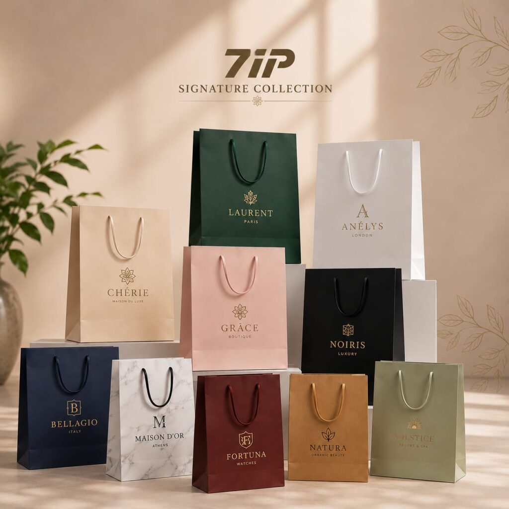 7IP Signature Collection Custom Jewelry Boxes, Cotton Bags, Tote Bags, Food Packaging & Leather Bags