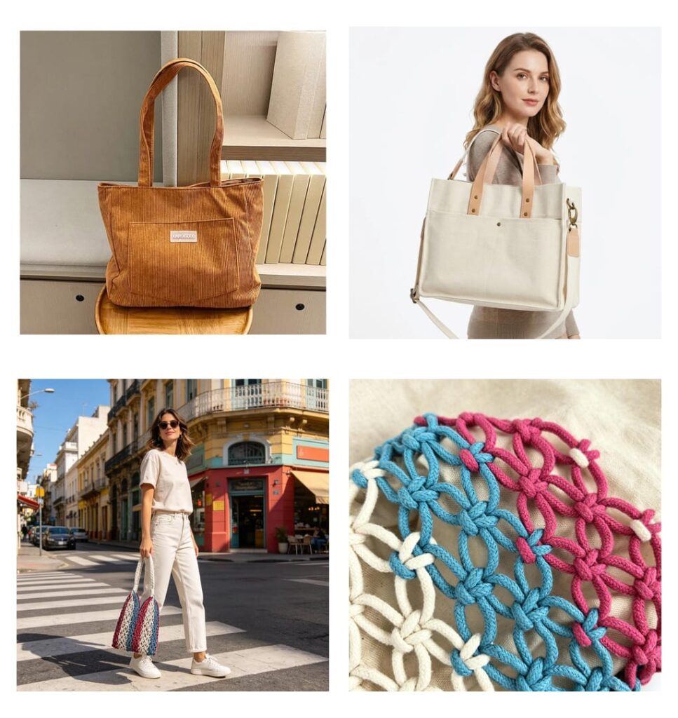 Bulk Wholesale Custom Cotton Tote Bags and Quilted Bags for Businesses