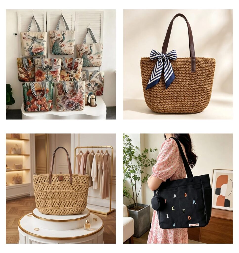 Bulk Wholesale Custom Cotton Tote Bags and Quilted Bags for Businesses