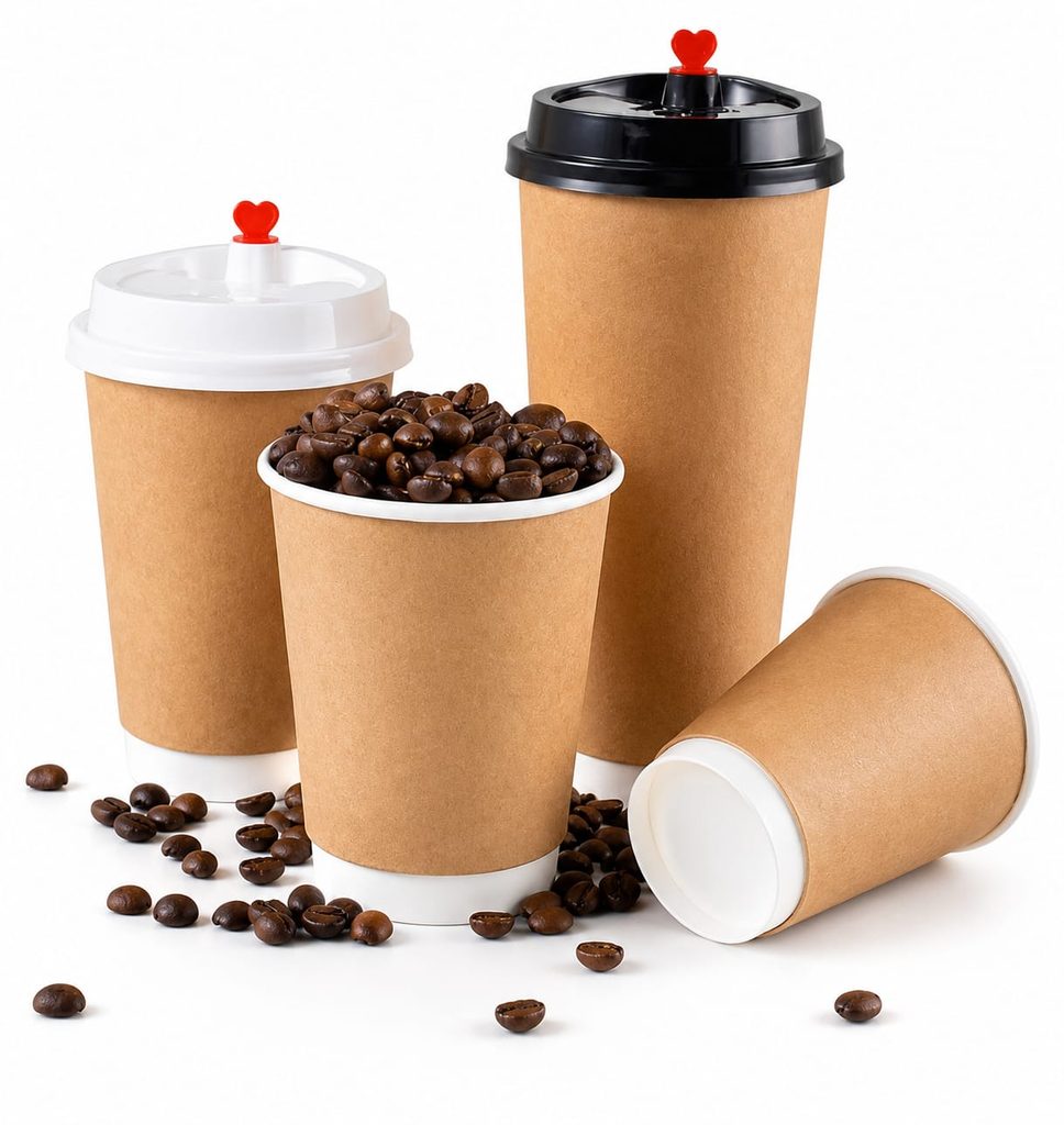 Double Wall Coffee Cups for Takeout & Hot Beverages | USA