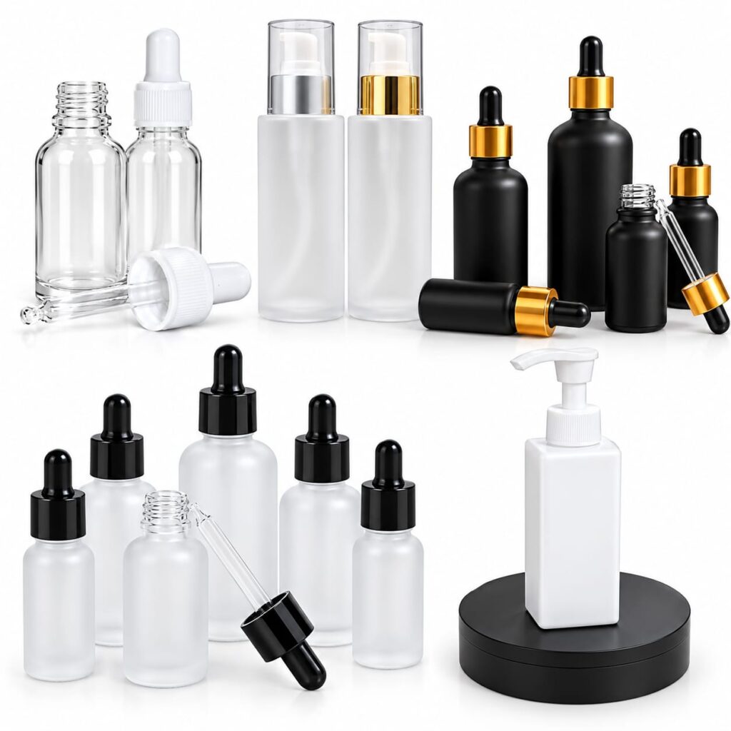 Luxury Cosmetic Packaging Bottles, Jars, Pouches & Perfume Containers for USA Beauty Brands