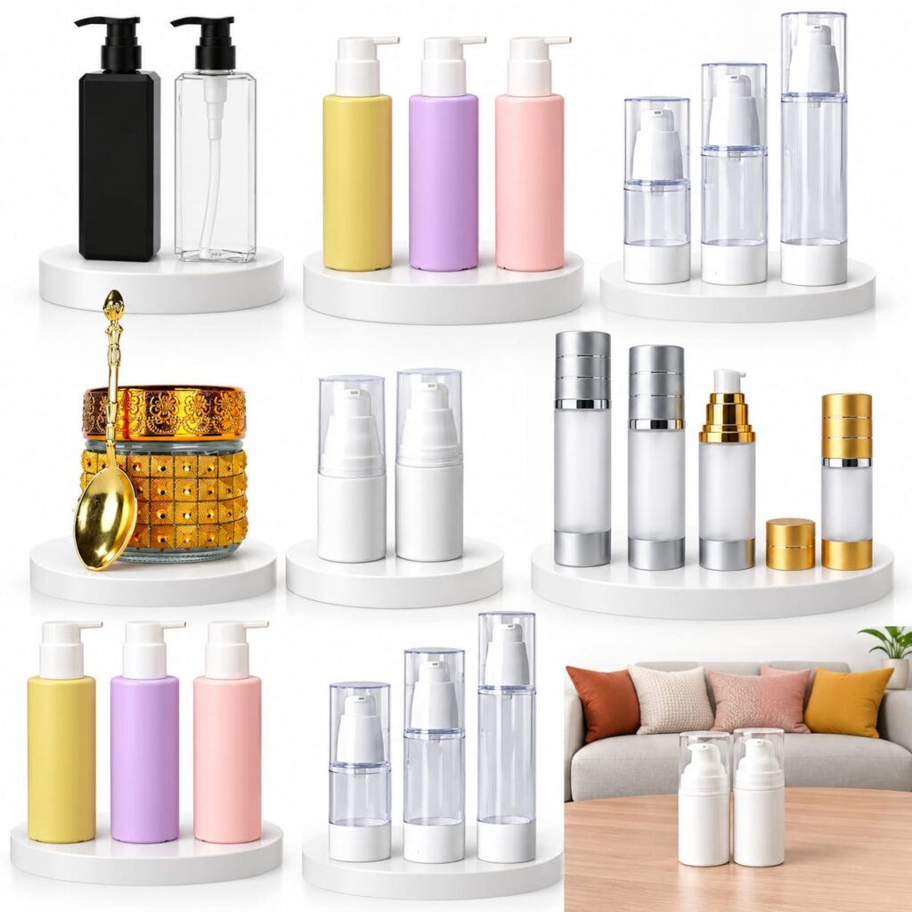 Luxury Cosmetic Packaging Bottles, Jars, Pouches & Perfume Containers for USA Beauty Brands