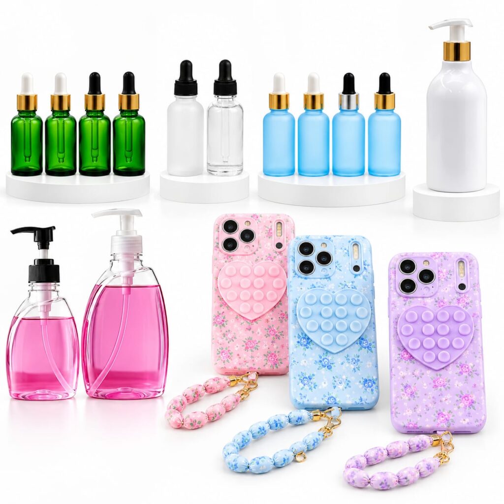 Luxury Cosmetic Packaging Bottles, Jars, Pouches & Perfume Containers for USA Beauty Brands
