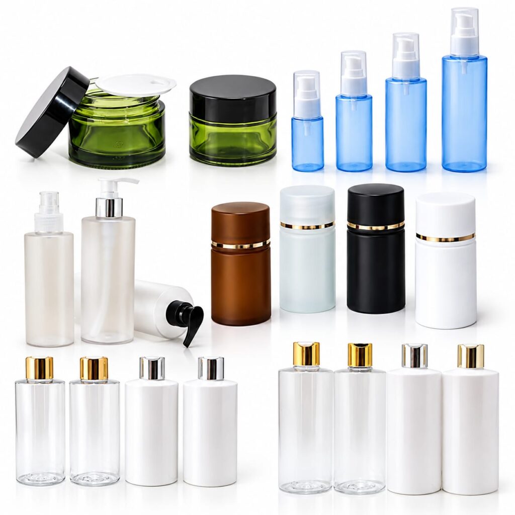 Luxury Cosmetic Packaging Bottles, Jars, Pouches & Perfume Containers for USA Beauty Brands