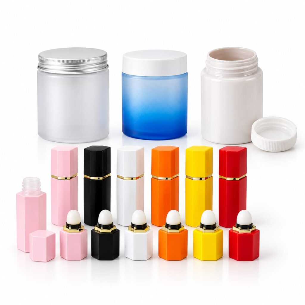 Luxury Cosmetic Packaging Bottles, Jars, Pouches & Perfume Containers for USA Beauty Brands