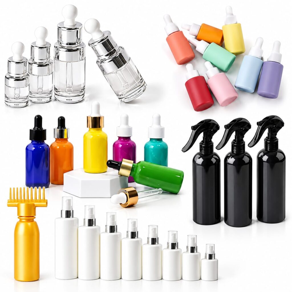 Luxury Cosmetic Packaging Bottles, Jars, Pouches & Perfume Containers for USA Beauty Brands