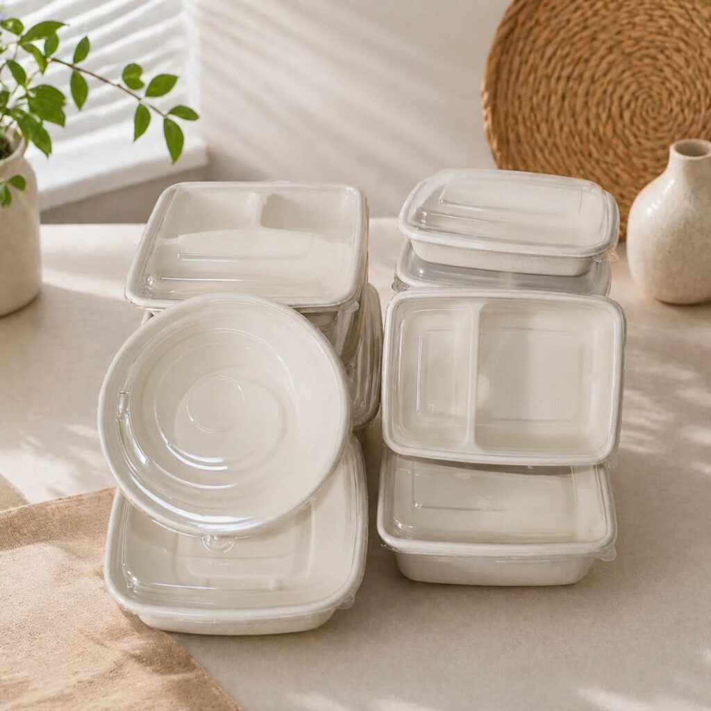 Wholesale bagasse plates for restaurants and cafes in the USA