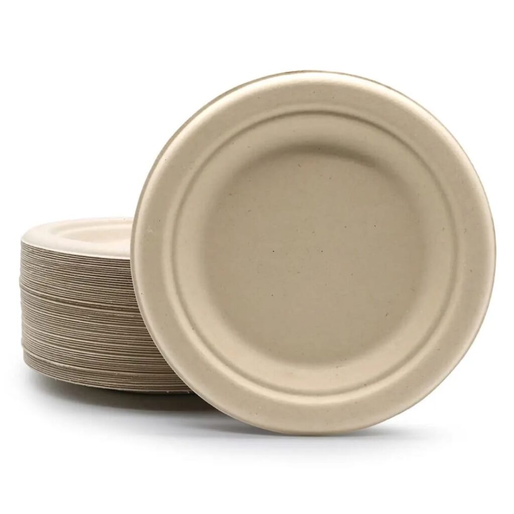Wholesale bagasse plates for restaurants and cafes in the USA